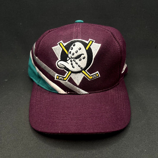 Vintage Anaheim Mighty Ducks Apex One Wave Snapback Hat NHL Disney Taiwan