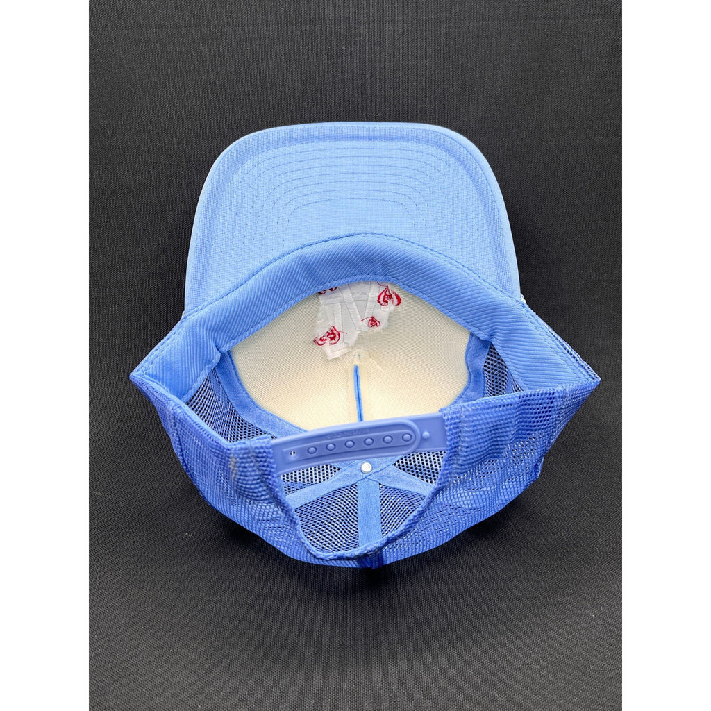 Y2K LA Dodgers Light-Blue Trucker Hat with Heart Embroidery – Sun Cap