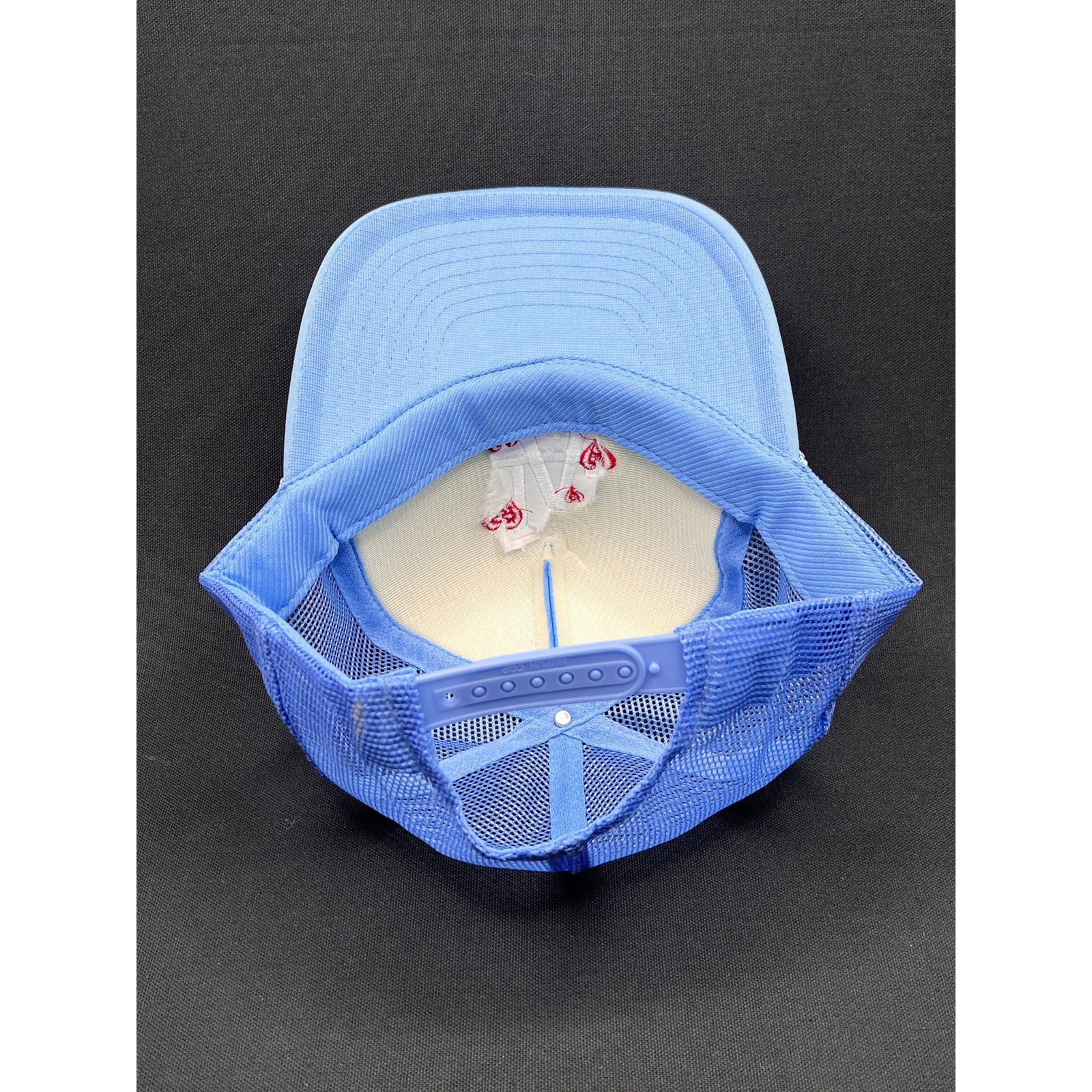 Y2K LA Dodgers Light-Blue Trucker Hat with Heart Embroidery – Sun Cap