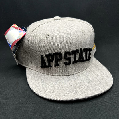 App State Mountaineers Fitted Hat 7 3/4 Gray W Republic NCAA