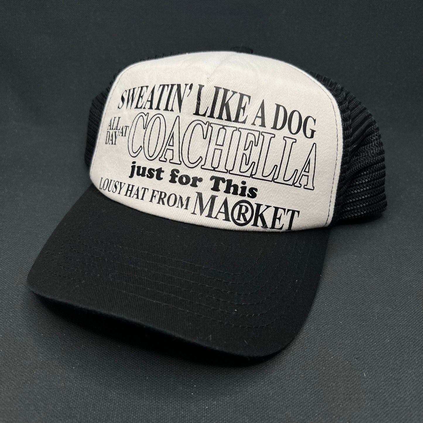 Coachella x Market “Sweatin’ Like a Dog” Trucker Hat
