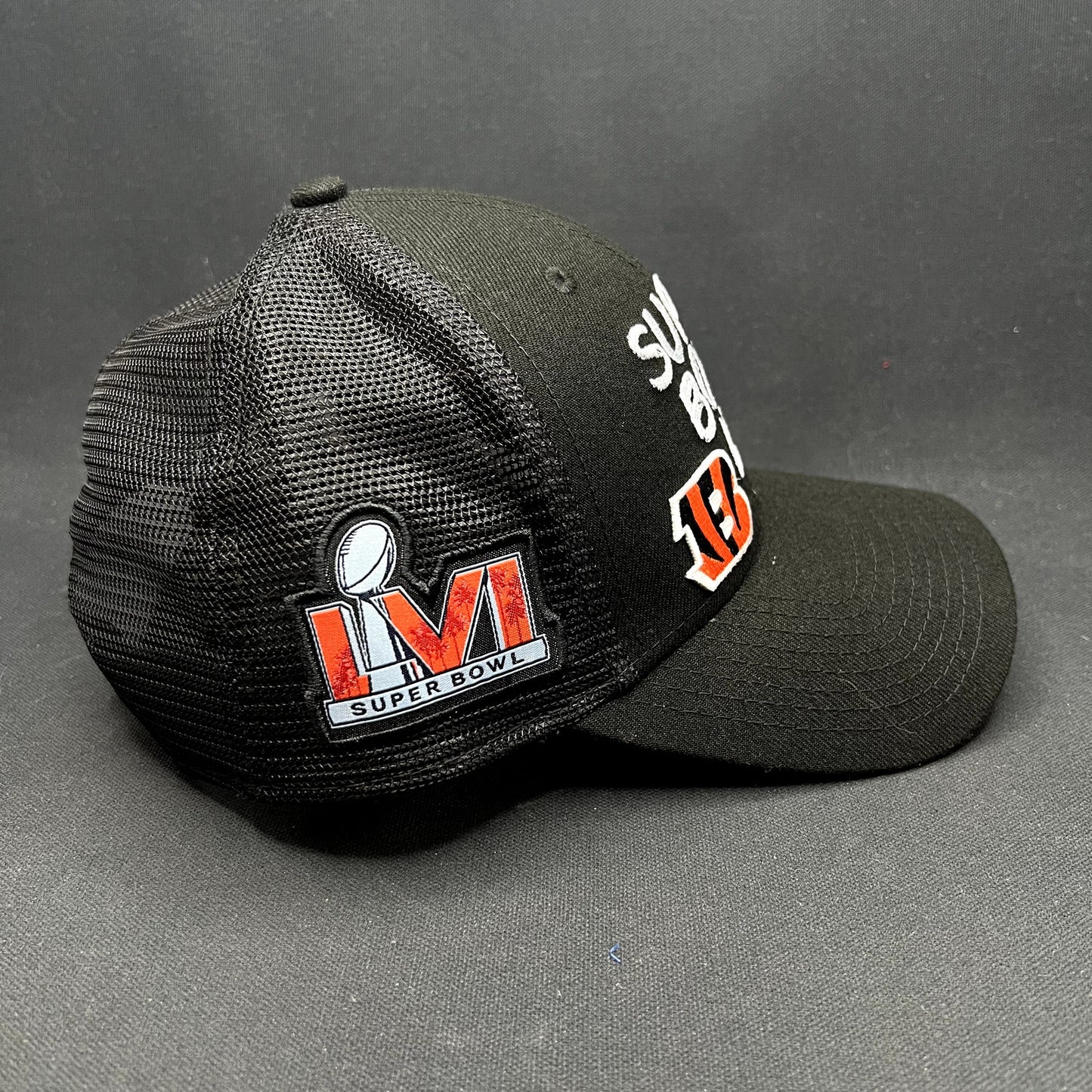 New Era Super Bowl LVI Bengals vs Rams Trucker Snapback Hat NFL 2022