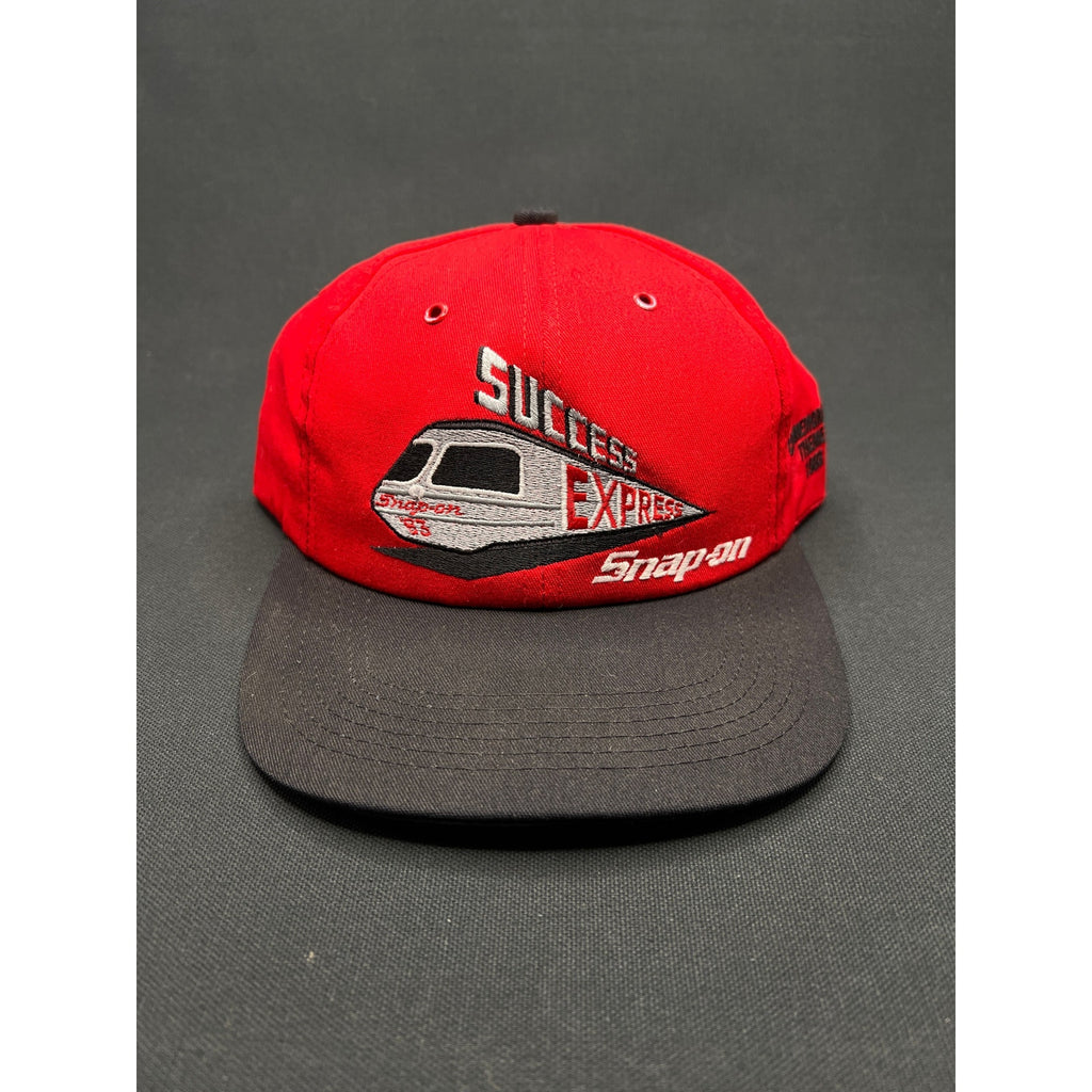 Vintage Snap-on “Success Express” Train Snapback Hat Red/Black 1993