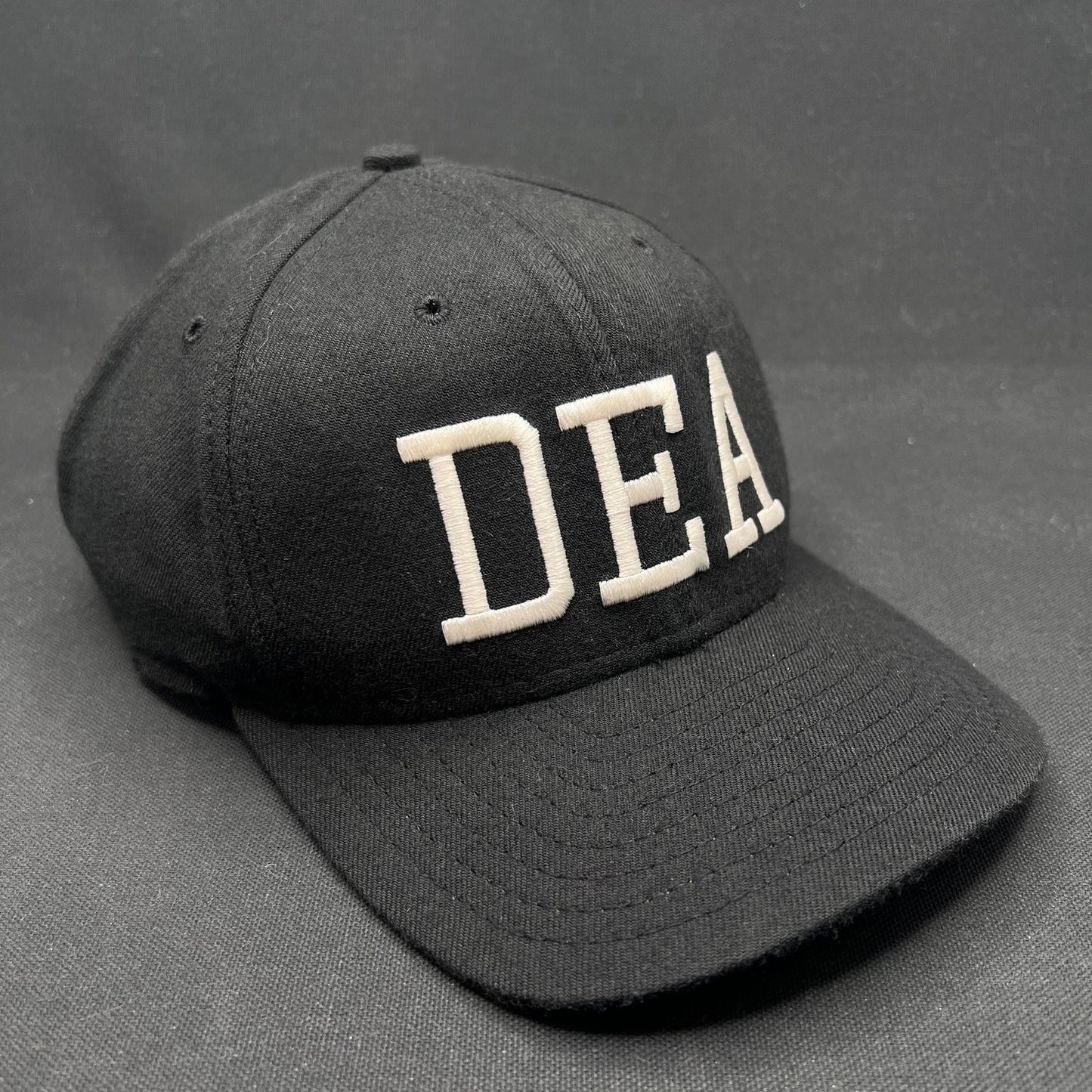 Vintage DEA New Era Strapback Hat Made USA Law Enforcement Cap