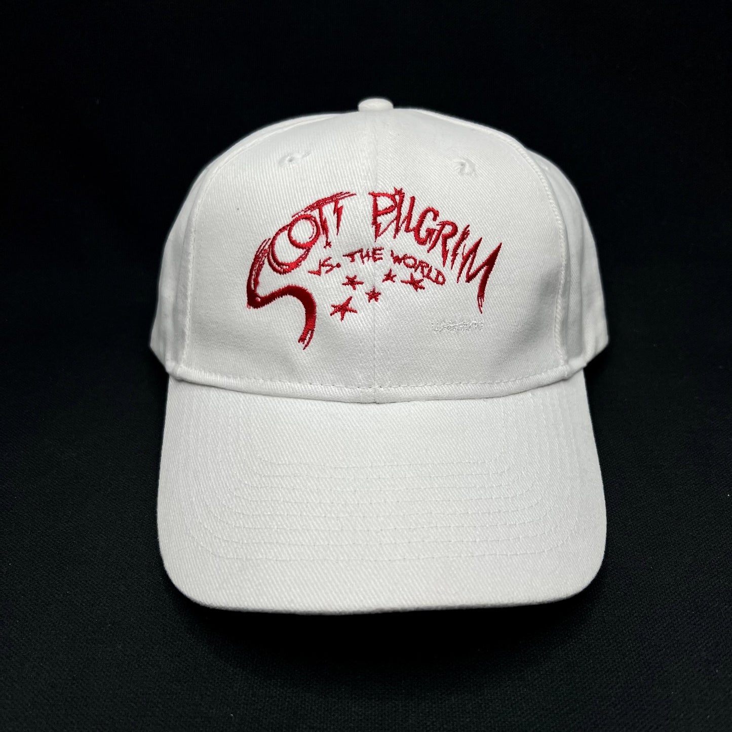 Scott Pilgrim Vs The World Movie Promo Strapback Hat White KC Caps