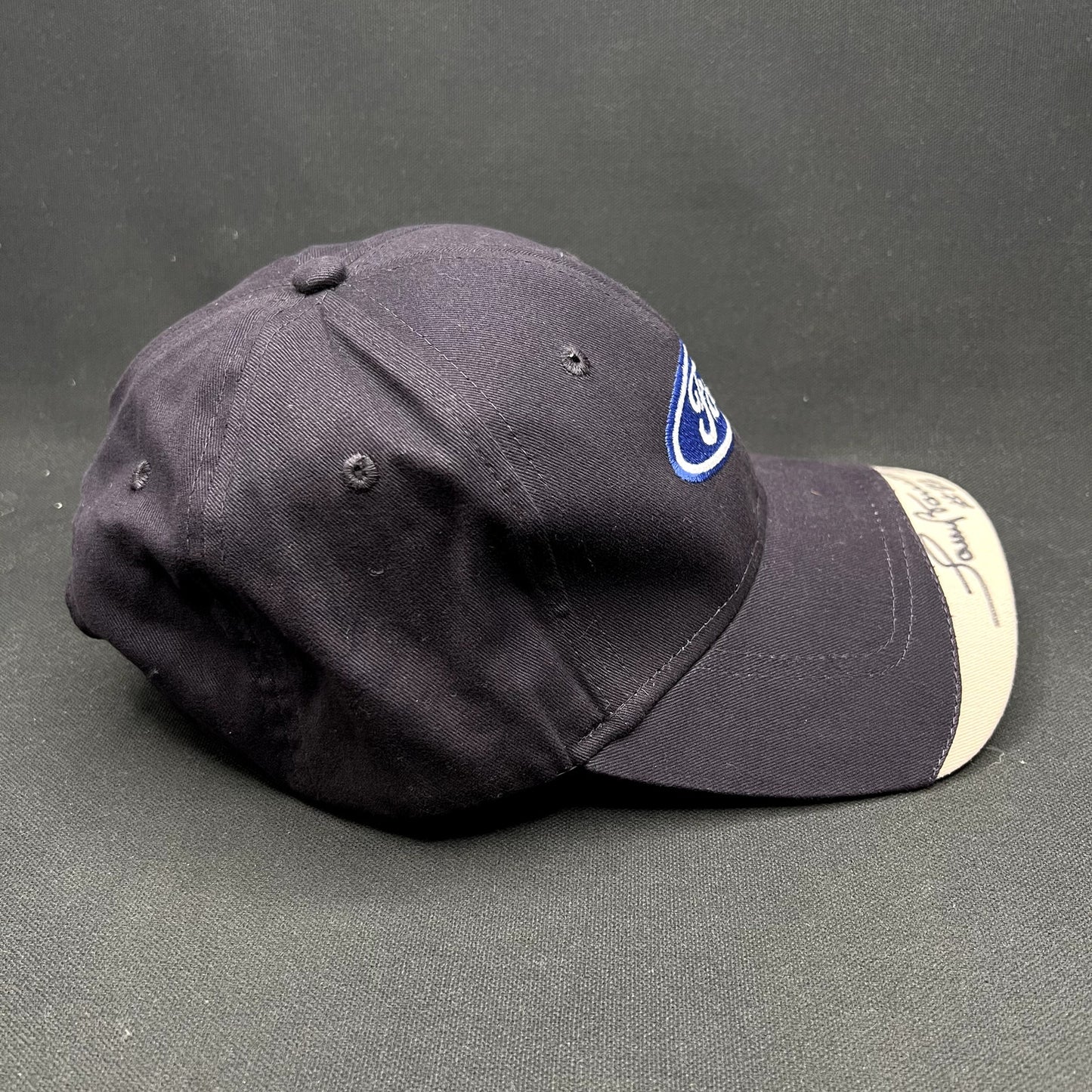 Ford Oval Logo Strapback Hat Signed #22 DAV Cap America