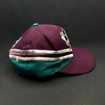 Vintage Anaheim Mighty Ducks Apex One Wave Snapback Hat NHL Disney Taiwan