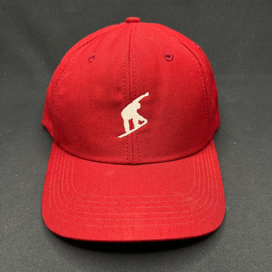 Vintage Burton Snowboard Snapback Hat Red Ski Snowboarding