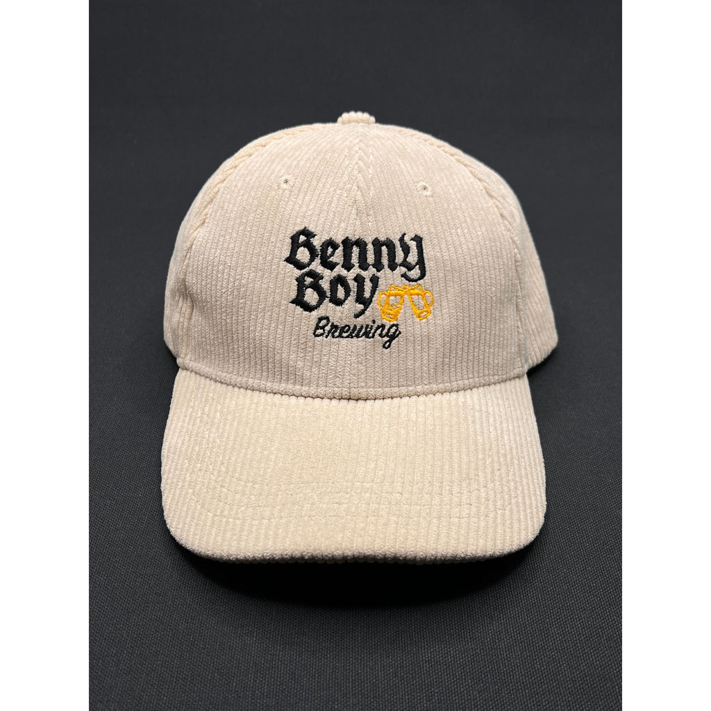 Benny Boy Brewing Lincoln Heights Corduroy Strapback Hat – Cream