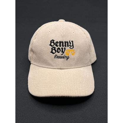 Benny Boy Brewing Lincoln Heights Corduroy Strapback Hat – Cream