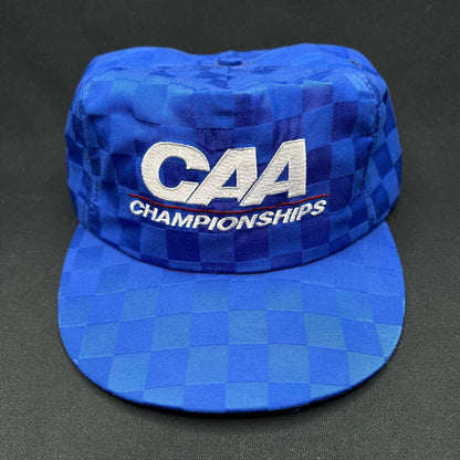 Vintage CAA Championships Snapback Hat USA Made Checkered