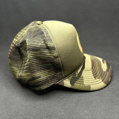 Vintage Cloud 9 Aspen C9 Trucker Snapback Hat Camo Rope Cobra Cap