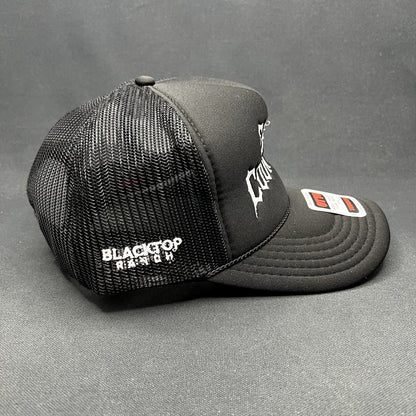 God’s Country Black Trucker Snapback Hat OTTO Foam Gothic Style