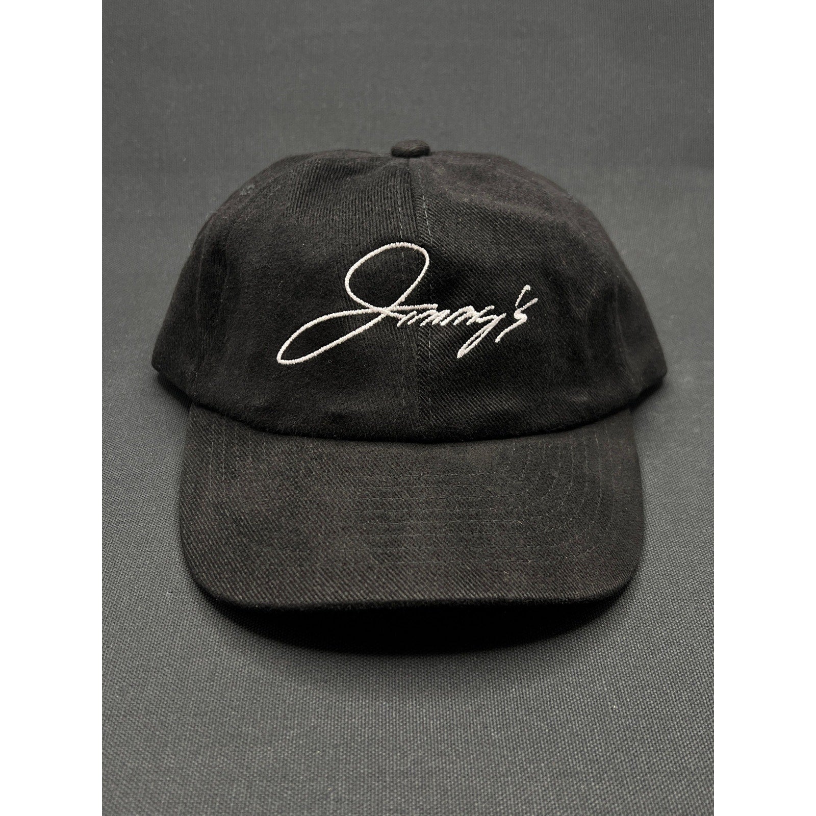 Vintage Jimmy’s Restaurant & Bar Black Strapback Hat – Script Logo