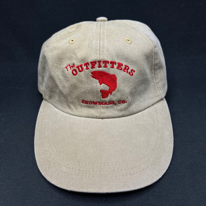 Vintage The Outfitters Snowmass CO Strapback Hat Fishing Logo