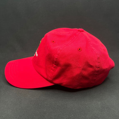 Trashmasters Aspen Golf Strapback Hat Red Vintage Style Promo Cap