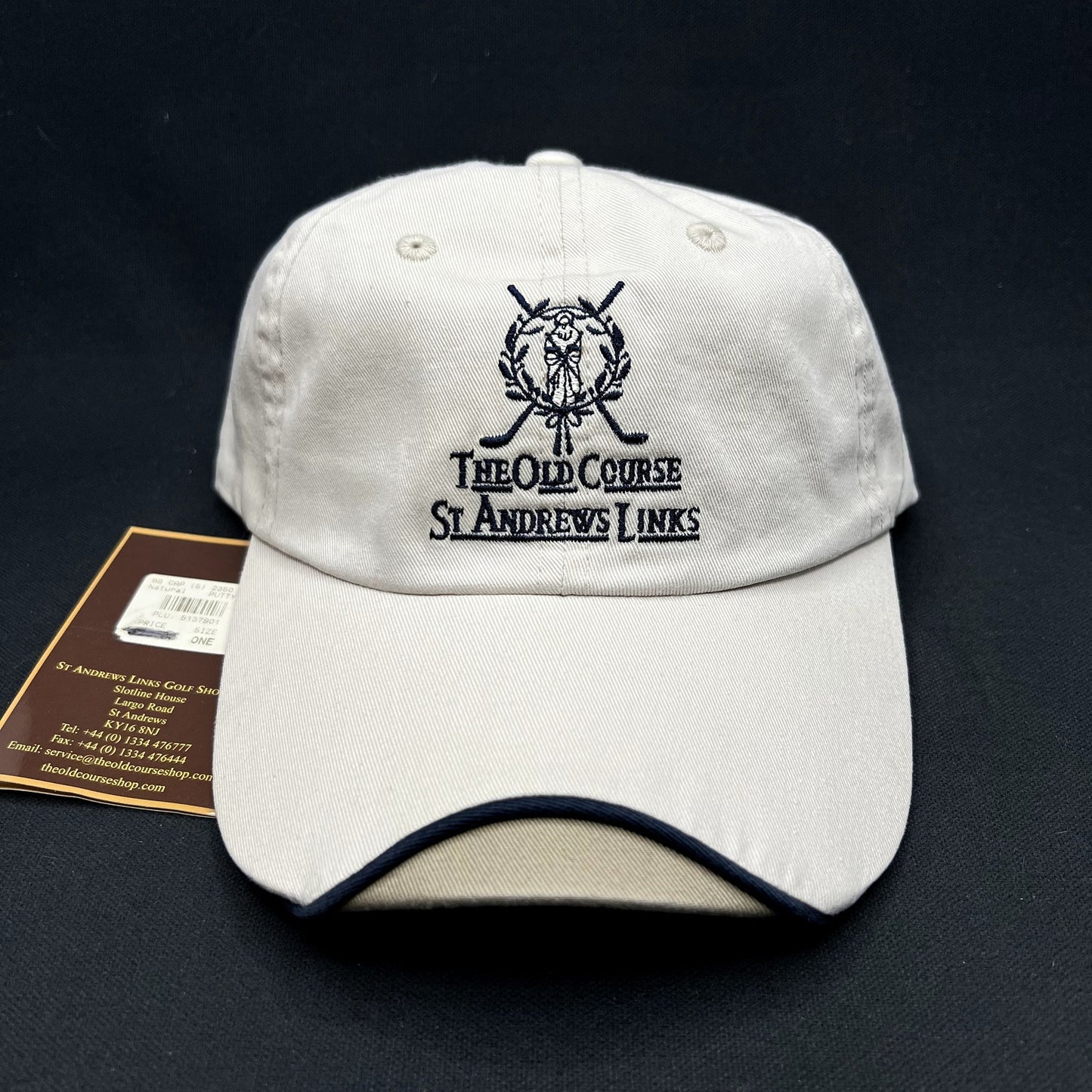 NWT The Old Course St Andrews Links Imperial Strapback Golf Hat Home of Golf