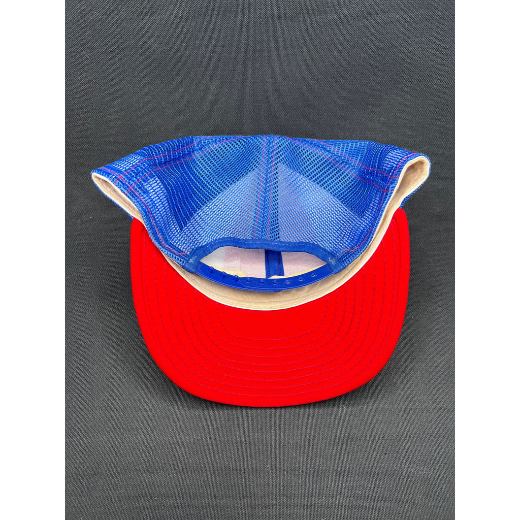 Vintage 1980s Chicago Blitz USFL Snapback Trucker Hat AJD Lucky Stripes USA