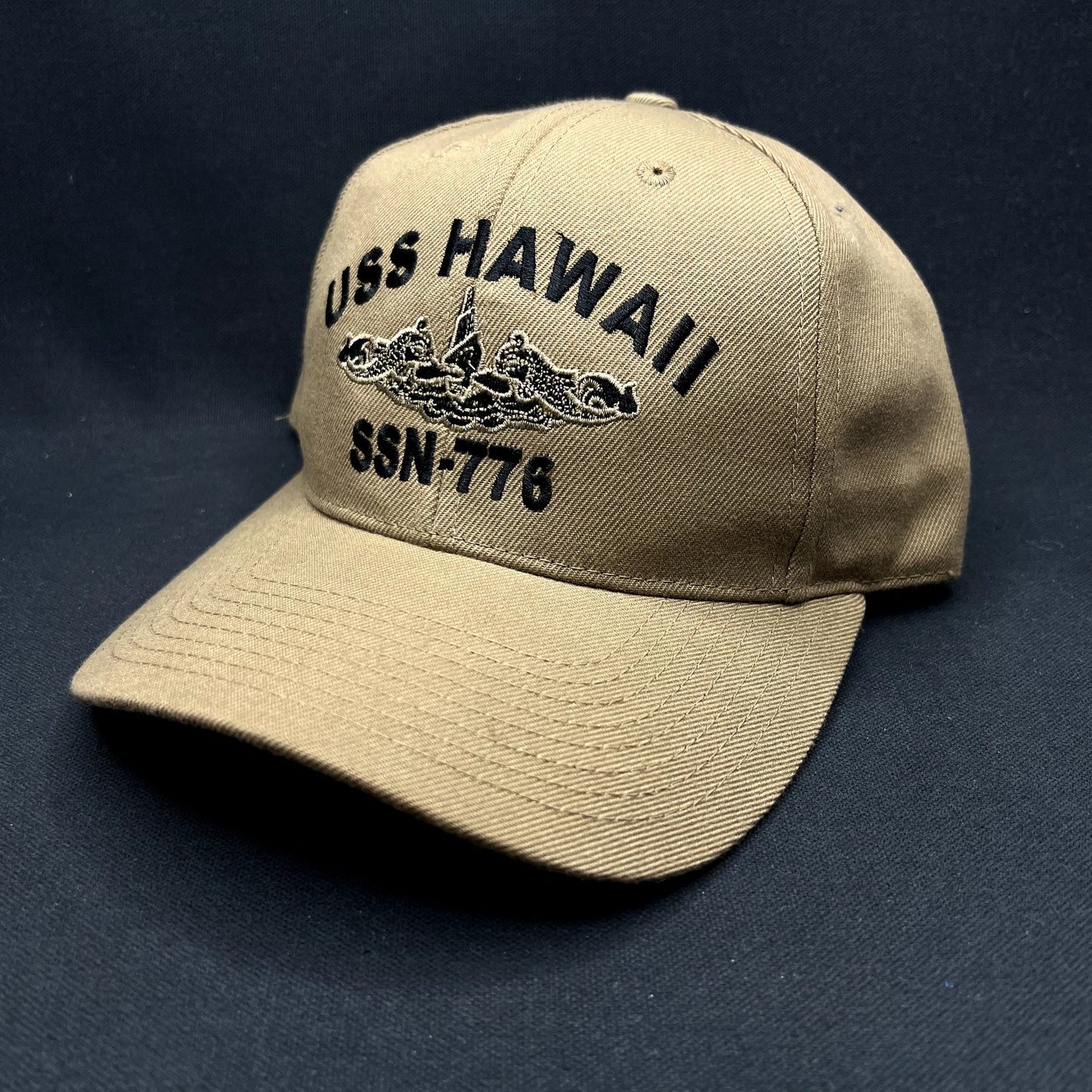 Vintage USS Hawaii SSN-776 Virginia Class Submarine Strapback Hat USA Made