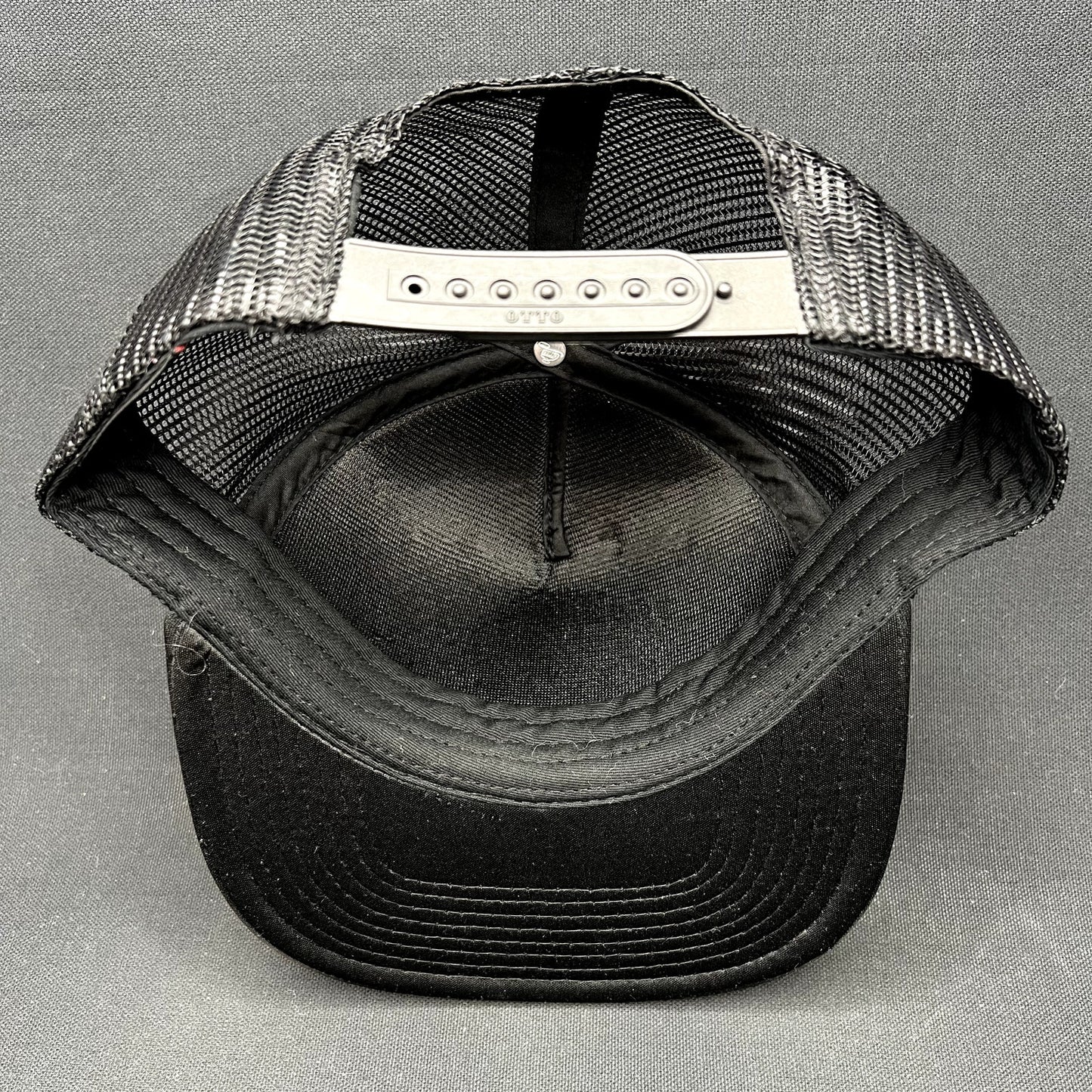 Cloud 10 C10 Otto Trucker Snapback Hat Black Gold Mesh Cap