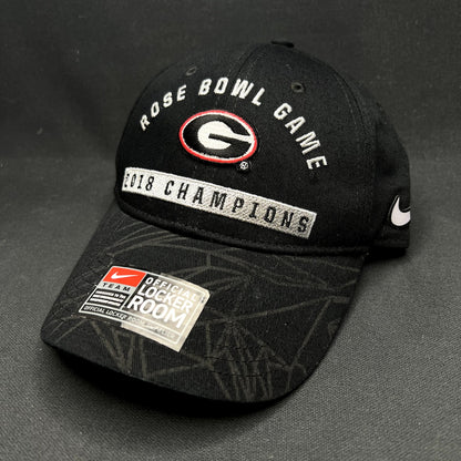 Nike Georgia Bulldogs 2018 Rose Bowl Champions Strapback Hat NWT
