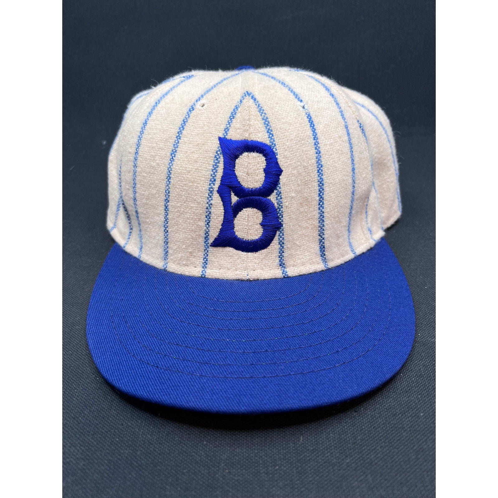 Vintage 1990's Brooklyn Dodgers Pinstripe Hat – American Needle Collection 7 3/8