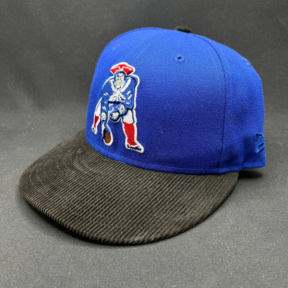 7 5/8 New Era 59FIFTY New England Patriots Throwback Corduroy Brim Hat