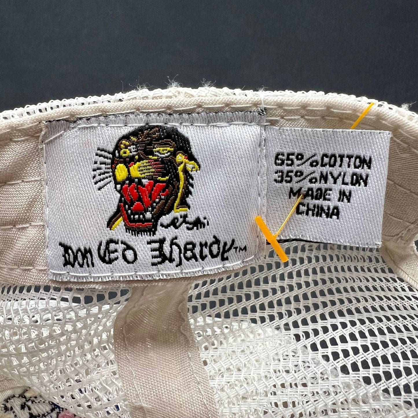 Ed Hardy Don Ed Hardy Tiger Rhinestone Trucker Hat Y2K