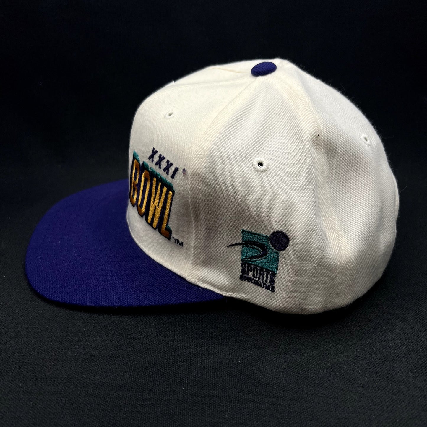 Vintage 1997 Super Bowl XXXI Shadow Snapback Sports Specialties NFL Hat