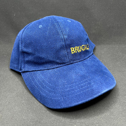 Vintage Brugal Rum Strapback Hat Blue Embroidered Liquor Promo Cap