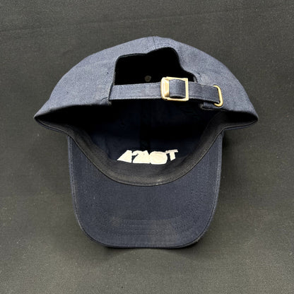 Tessa Logo Strapback Hat Yupoong Classics Navy Dad Cap