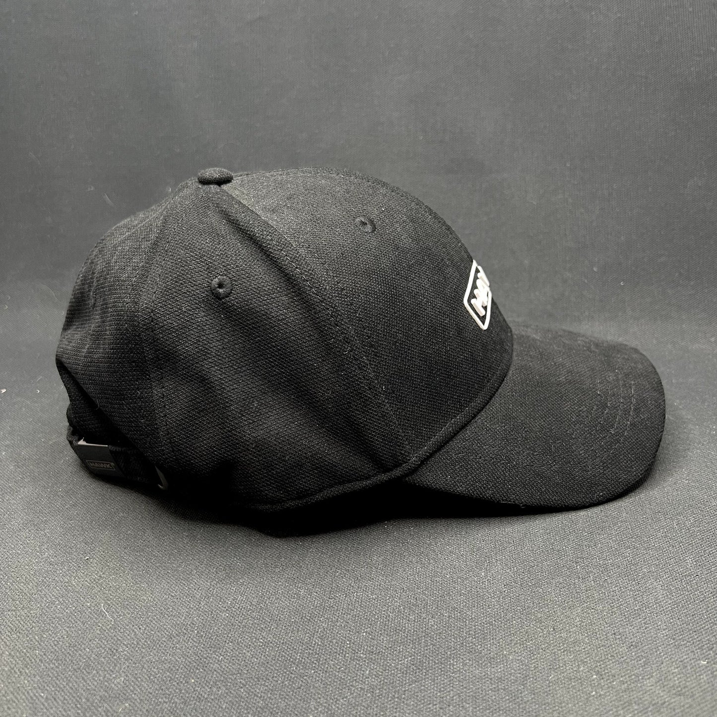 Retro HAWK Black Strapback Hat Polyamide Minimalist Streetwear Cap