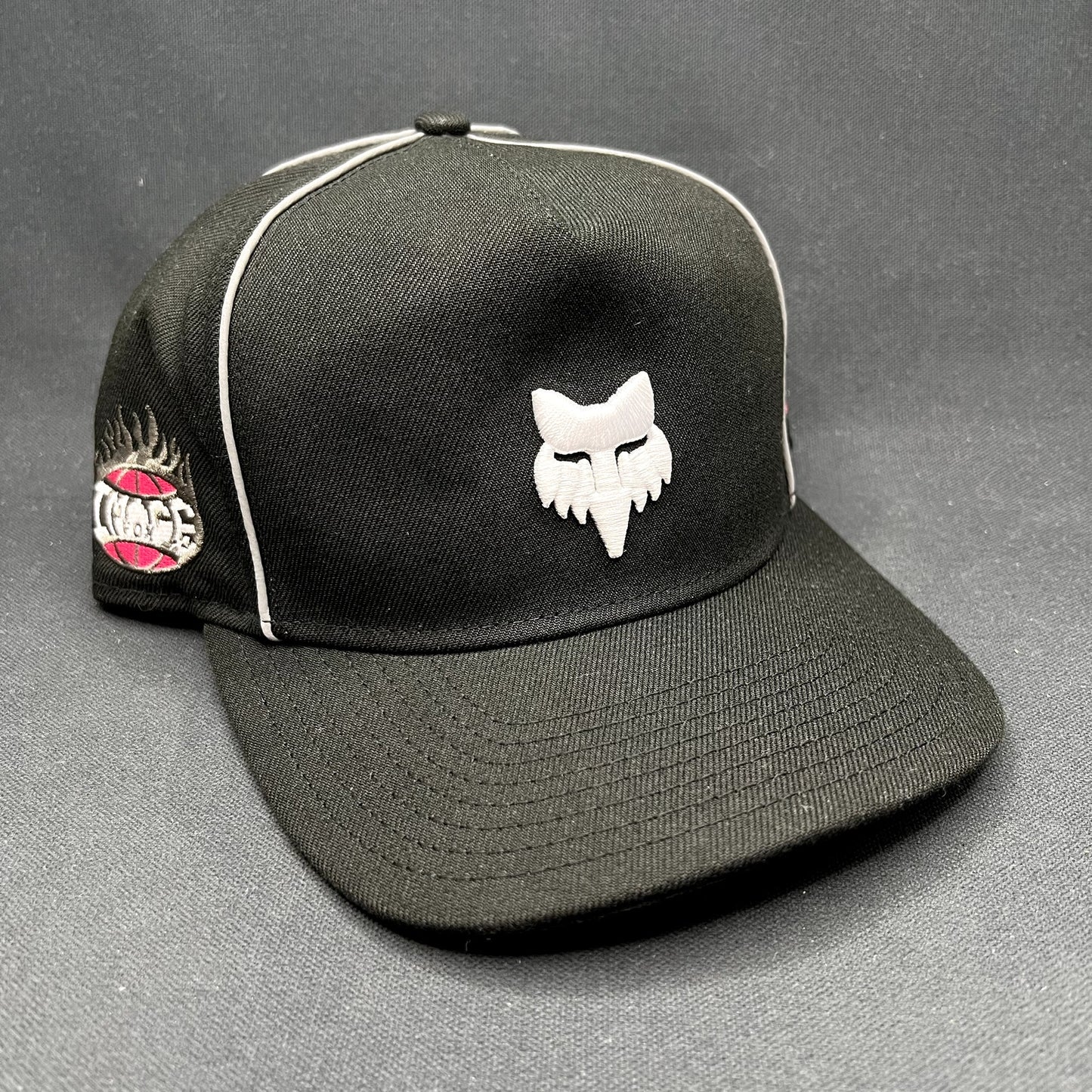 Fox Racing New Era Cosmo Snapback Hat Black Motocross Trucker Cap