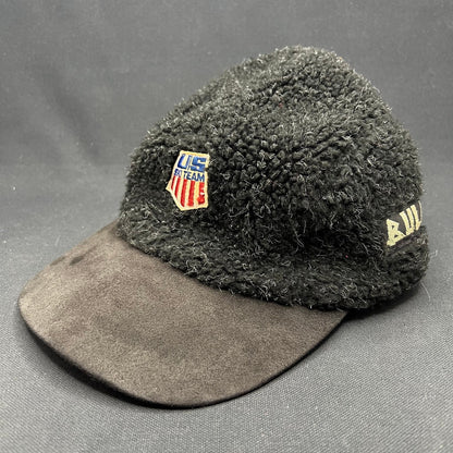 Vintage BULA USA Ski Team Sherpa Wool Strapback Hat USA Ski