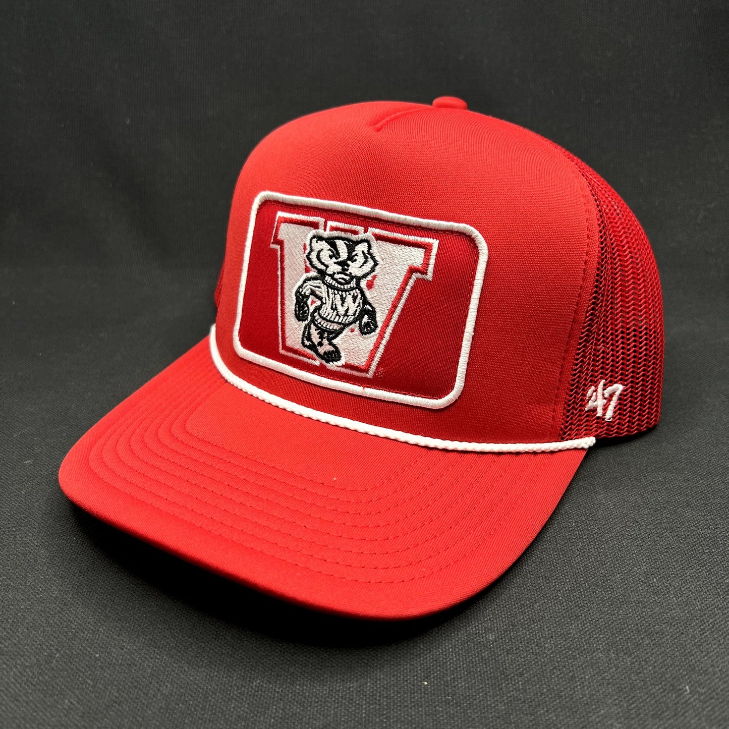 Wisconsin Badgers ’47 Brand Trucker Snapback Hat Red NCAA