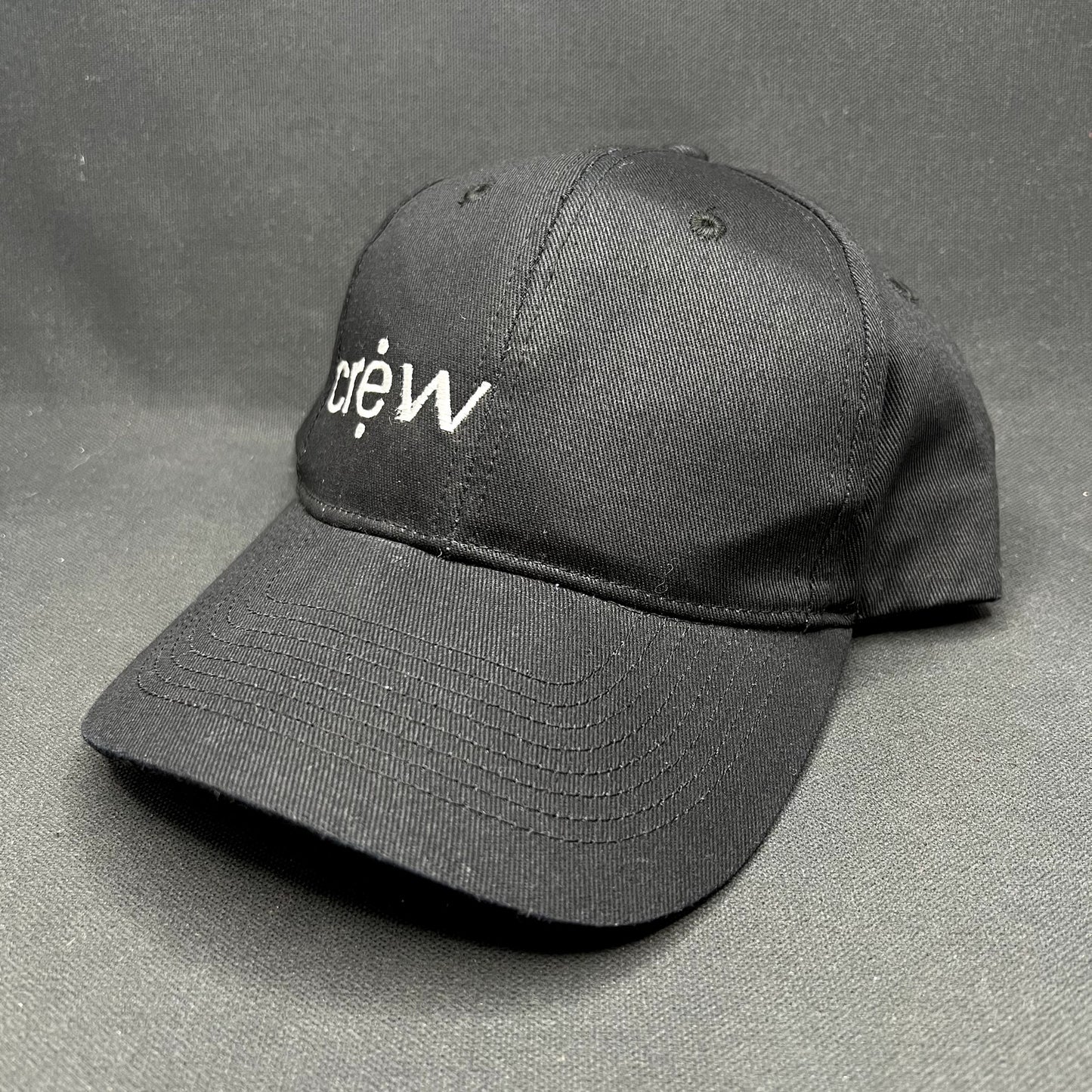 Crew Logo Snapback Hat Black KC Headwear Promotional Cap