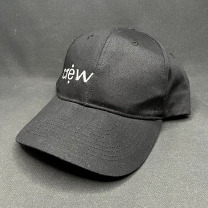 Crew Logo Snapback Hat Black KC Headwear Promotional Cap