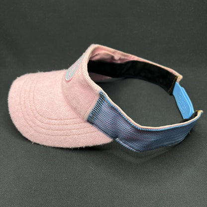 Vintage Von Dutch Terry Cloth Visor Pink Blue Y2K Strapback Hat Cap