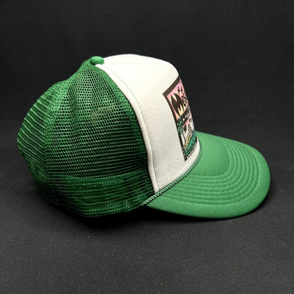 Mesa Cafe Santa Barbara Snapback Trucker Hat Green Logo SB 805