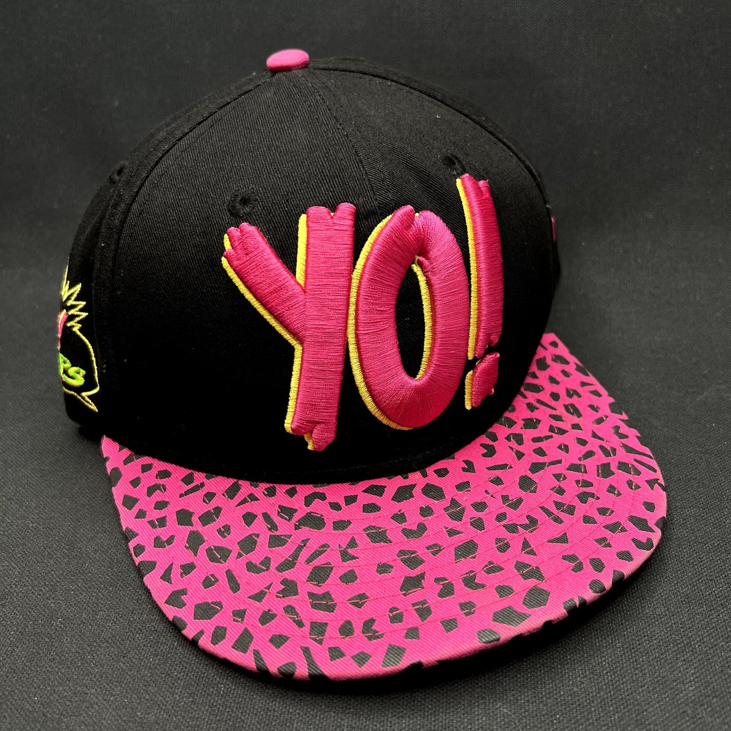 Yo! MTV Raps New Era 9FIFTY Snapback Hat Pink Black S/M Retro