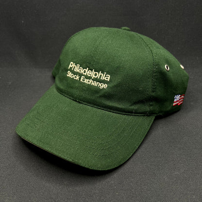 Vintage Philadelphia Stock Exchange Strapback Hat HeadShots by KC Caps Green