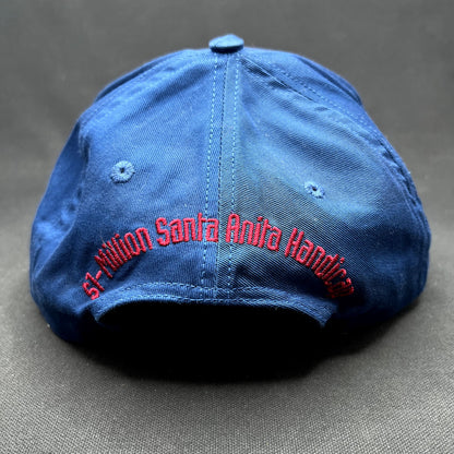 Vintage 2000 Big Cap Santa Anita Horse Racing Snapback Hat Y2K
