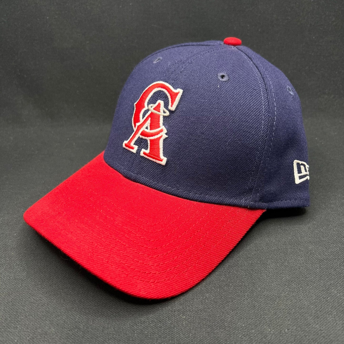 M/L Anaheim Angels Cooperstown New Era 39THIRTY Hat Navy Red MLB