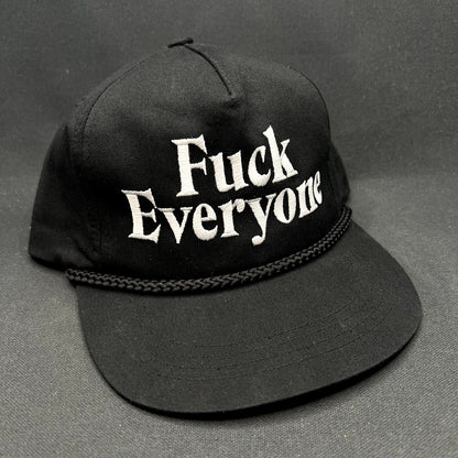 Fuck Everyone Snapback Hat Black Yupoong The Classics Statement Cap