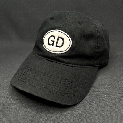 Hatteful Dead GD Logo Liquid Blue Strapback Hat Black