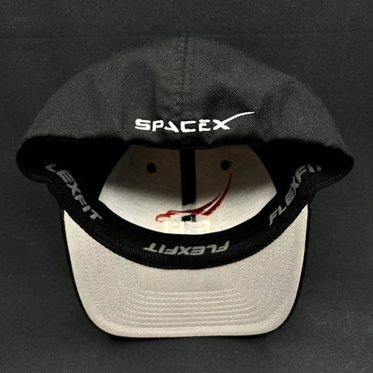 SpaceX Falcon Heavy Flexfit Hat Black Red Yupoong S/M