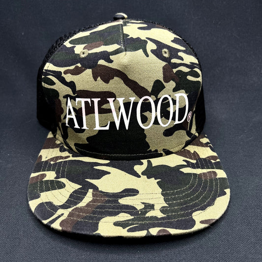 ATLWOOD Camo Mesh Trucker SnapBack Hat Streetwear Skate Style