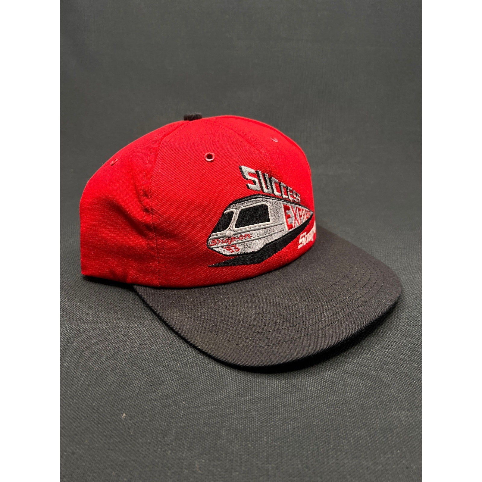 Vintage Snap-on “Success Express” Train Snapback Hat Red/Black 1993