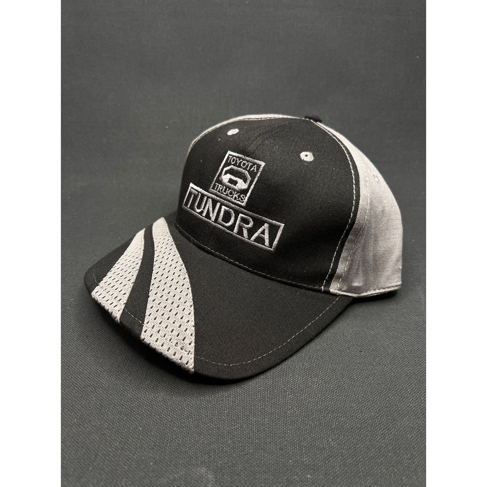 Toyota Tundra Trucks Hat – Black & Gray Embroidered Cap (Cobra / Structured Fit)