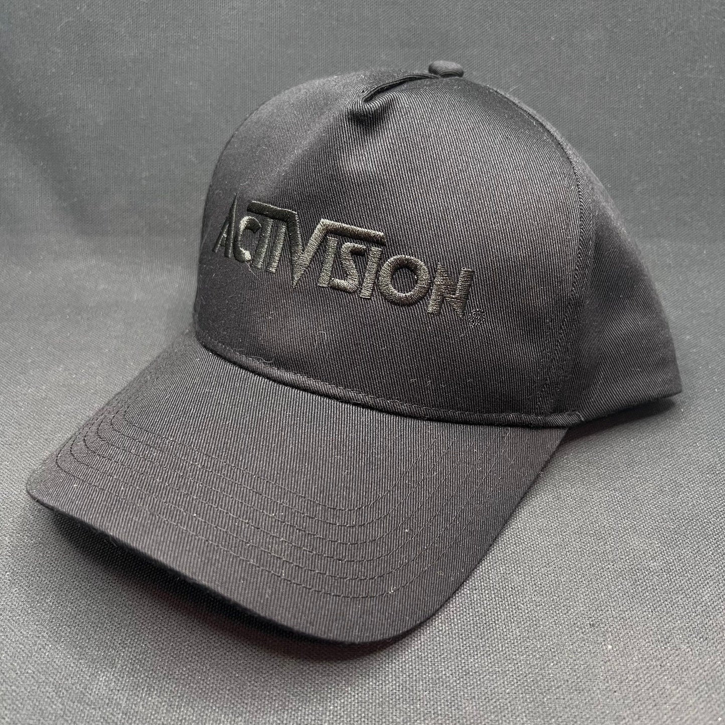 Retro Activision Black Snapback Hat Video Game Company Cap